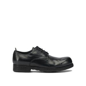 OFFICINE CREATIVE Men's Leather Derby Shoes Men BLACK Moccasins